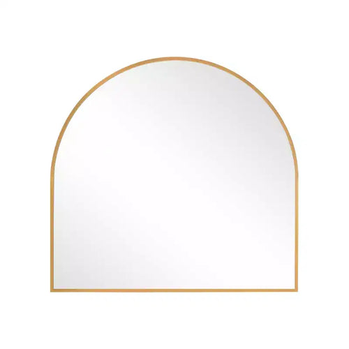 HomeRoots 29 Gold Metal Arch Framed Accent Mirror