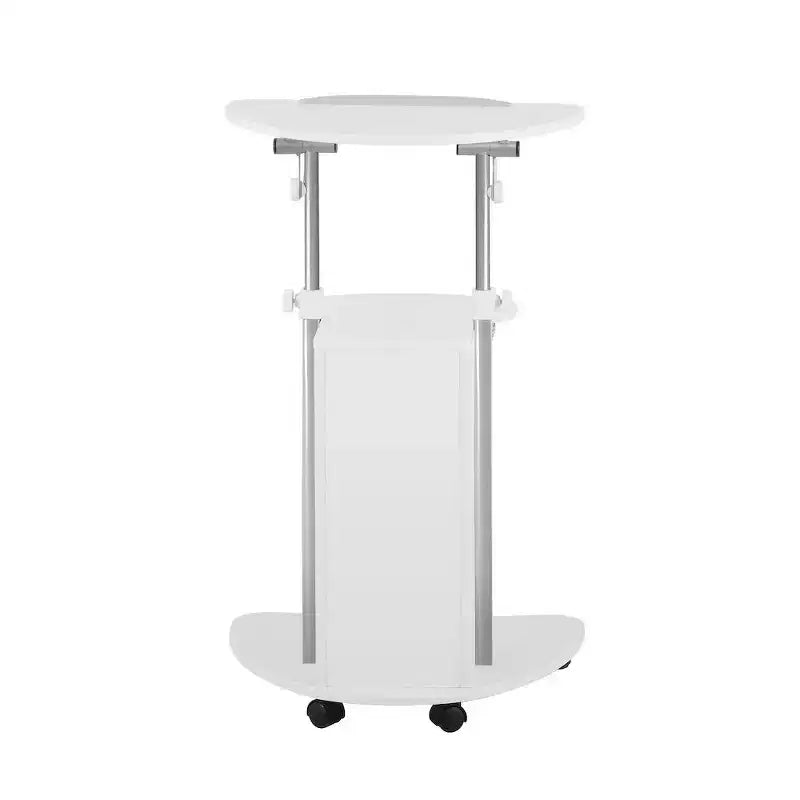 Sit-to-Stand Rolling Adjustable Storage Medical Laptop Computer Cart