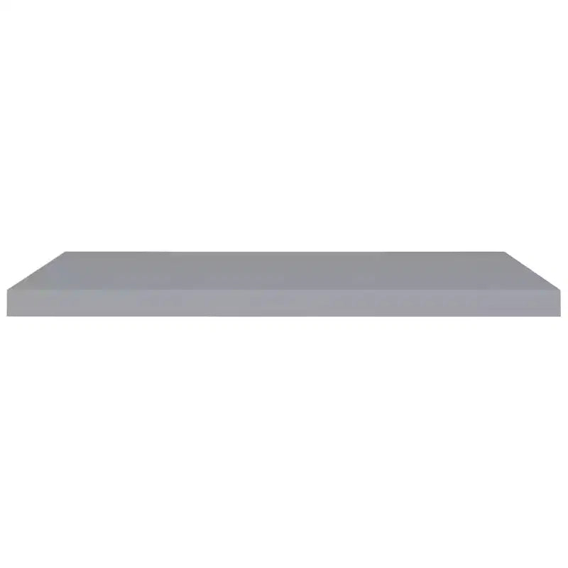 Wall Shelf Gray Honeycomb MDF and metal 35.4 in x 9.3 in x 1.5 in