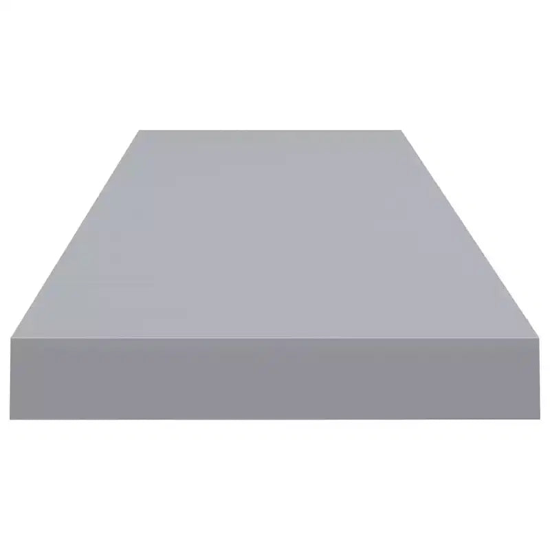 Wall Shelf Gray Honeycomb MDF and metal 35.4 in x 9.3 in x 1.5 in