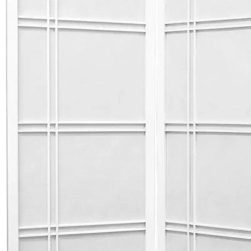 6 ft. Tall Double Cross Shoji Screen - White (6 Panels)