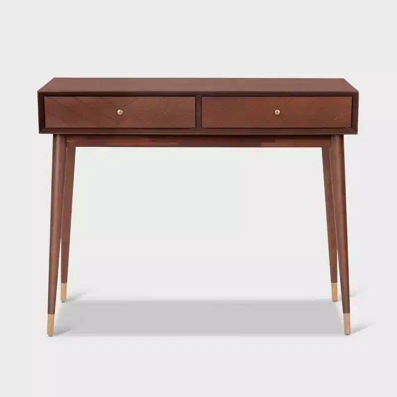 Sutton Mid-Century Modern Console Table Walnut Brown - Adore Decor