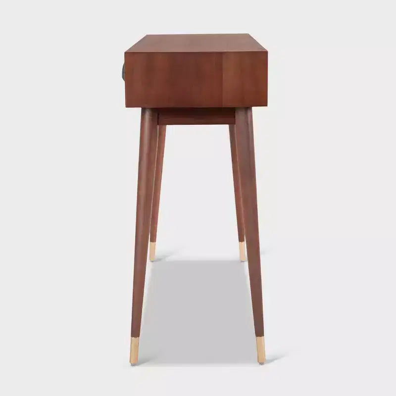 Sutton Mid-Century Modern Console Table Walnut Brown - Adore Decor