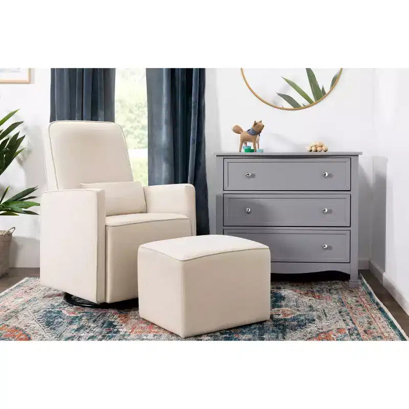 DaVinci Olive Glider and Ottoman