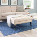 Isabelle Square Tufted Ottoman - Linon